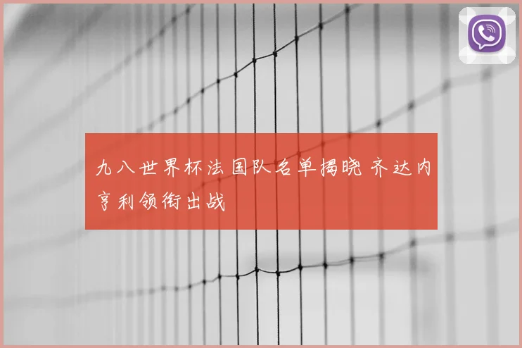 九八世界杯法国队名单揭晓 齐达内亨利领衔出战
